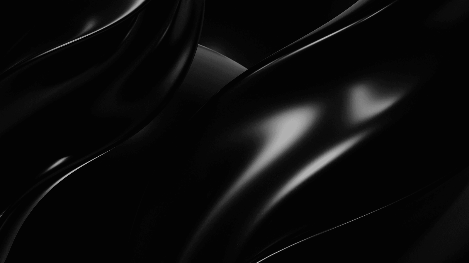 Abstract dark rippled fabric texture with diagonal folds and soft highlights